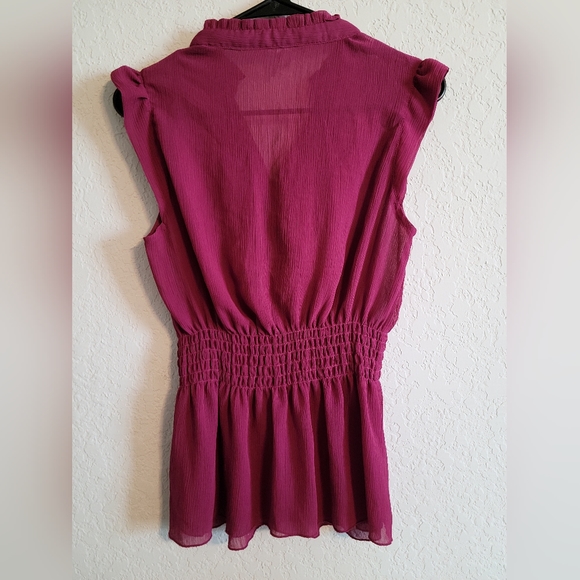 Max Rave Ruffled Blouse, Sz L - Picture 2 of 3